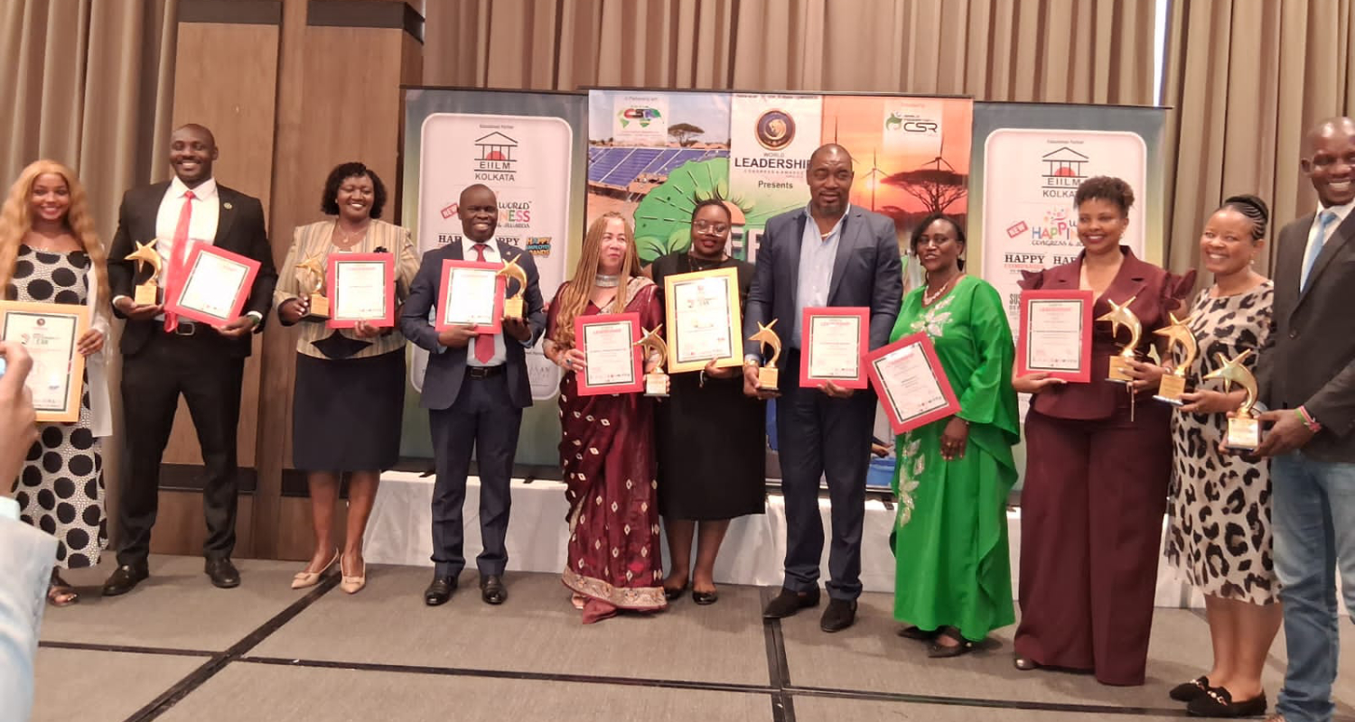Centre Director for Environment and Service Program, Amb. Margaret C. Kiprono awarded the Exemplary Leader Award